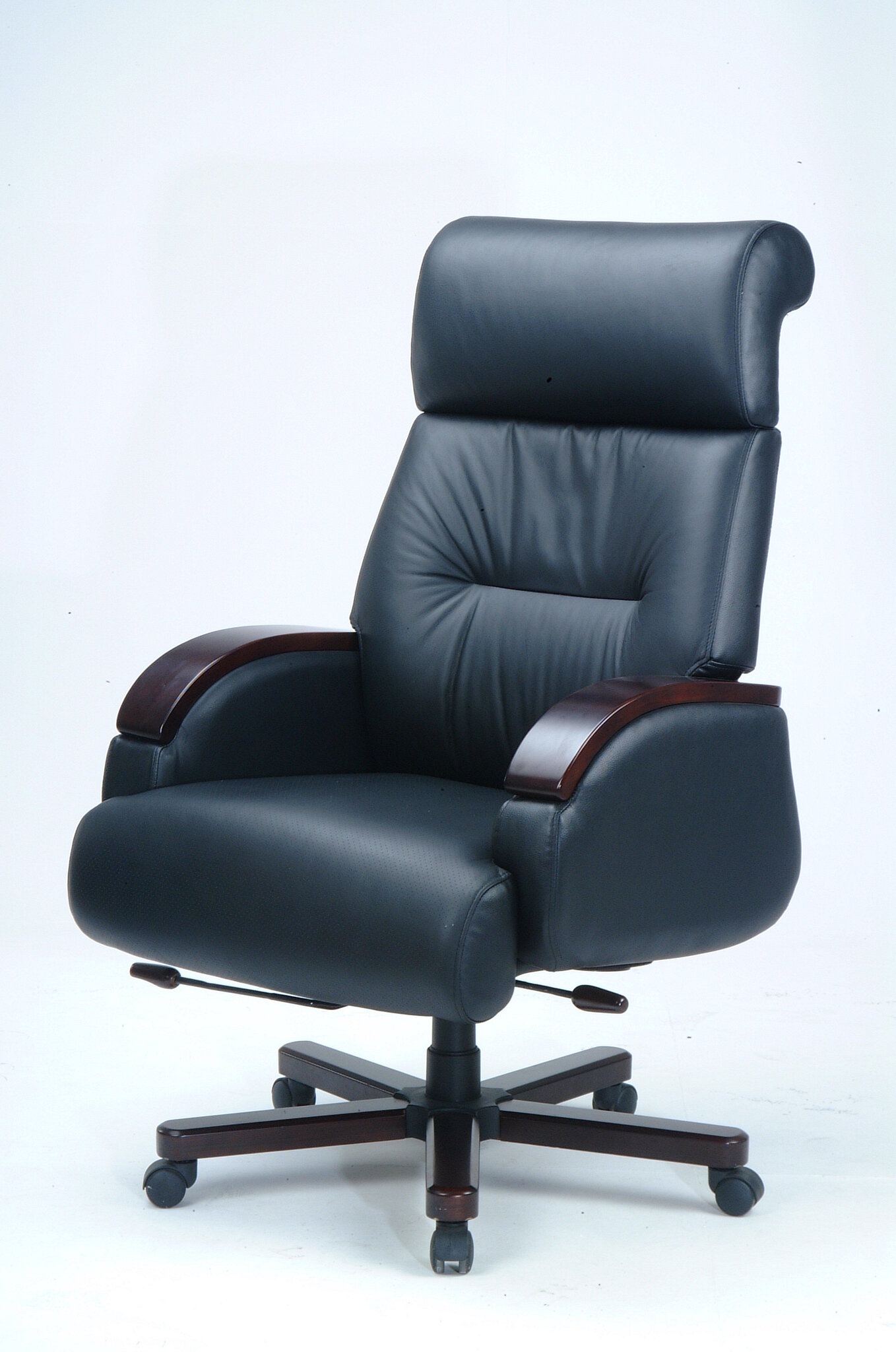Кресло BN_cm_ECHAIR-316 TTW net пласт.черн., ткань черн/сетка черн.