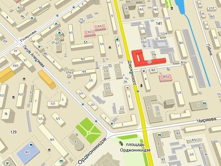 Орджоникидзе 17 якутск карта