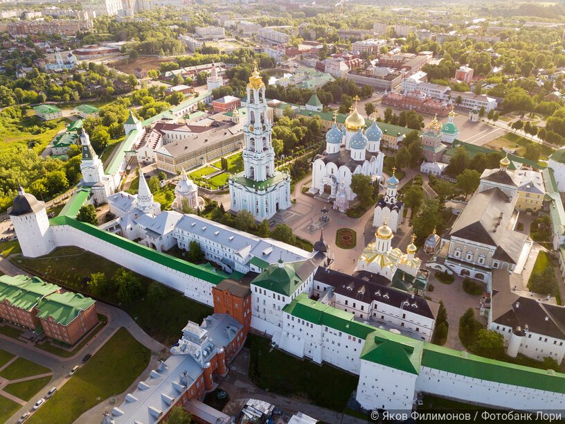 Троице-Сергиева Лавра, вид сверху