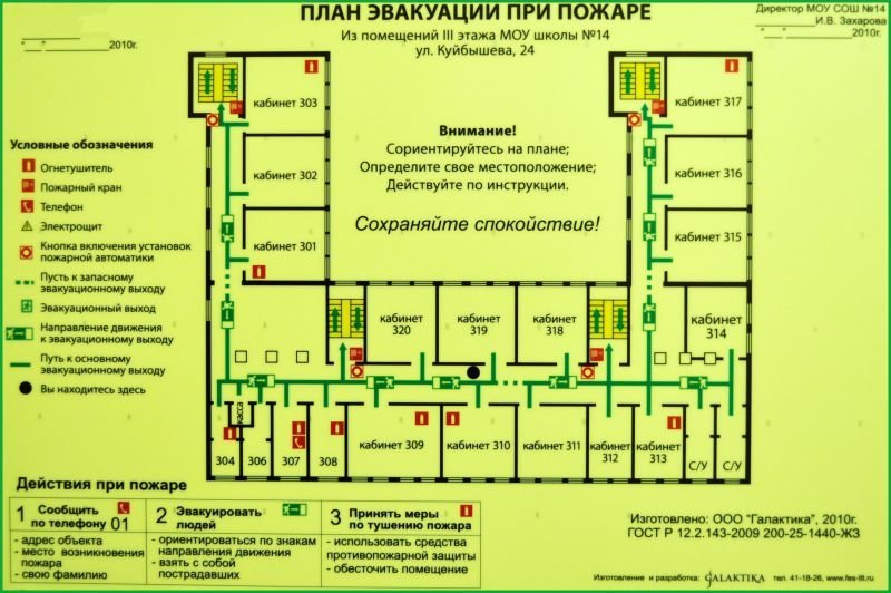 Галактика планы эвакуации