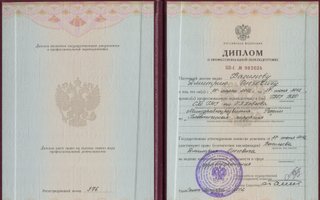 сертификат/документ врача Дмитрия Олеговича Васильева