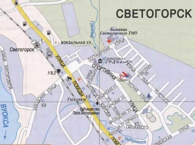 Карта светогорск ленинградская область