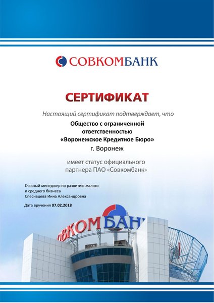 Получение кредитной истории воронеж
