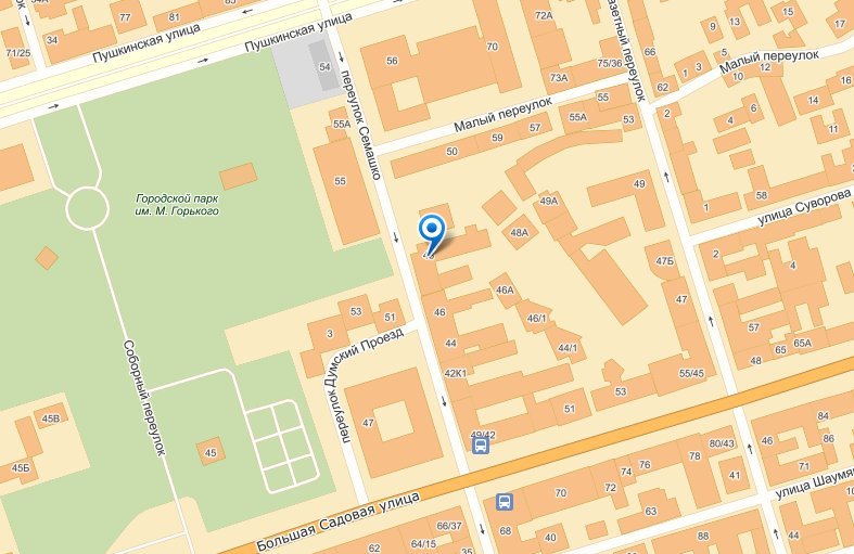 Переулок ленинский карта
