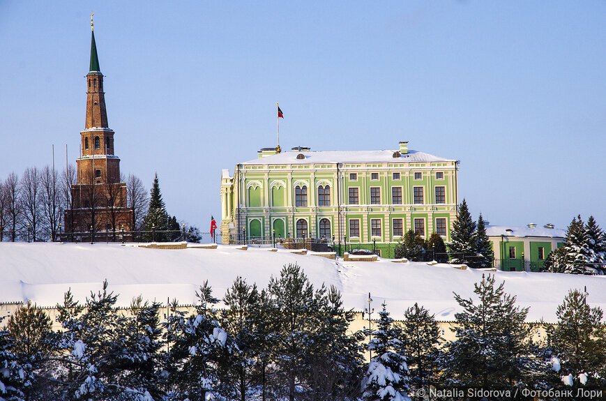 Казанский Кремль зимним днём