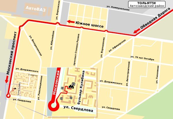 Карта 9 квартала тольятти